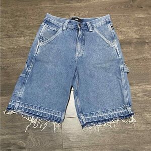 Vans Men's Distressed Blue Jean Shorts